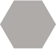 Grå matt hexagon 15x17