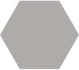 Grå matt hexagon 15x17