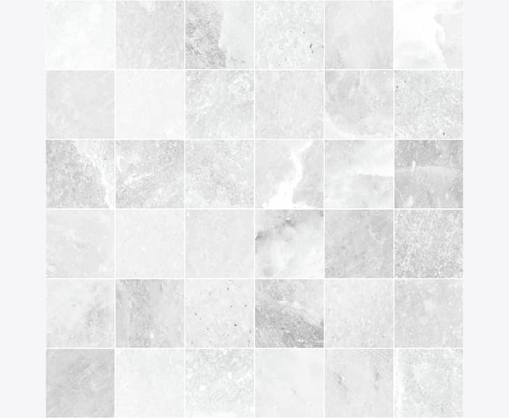White mosaik 5x5, ark 30x30