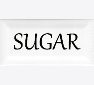Vit dekor Sugar 7,5x15